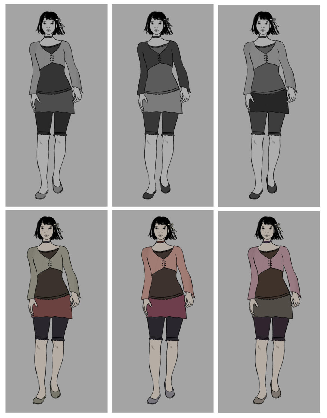 Yuki First Design || Value + Color Studies