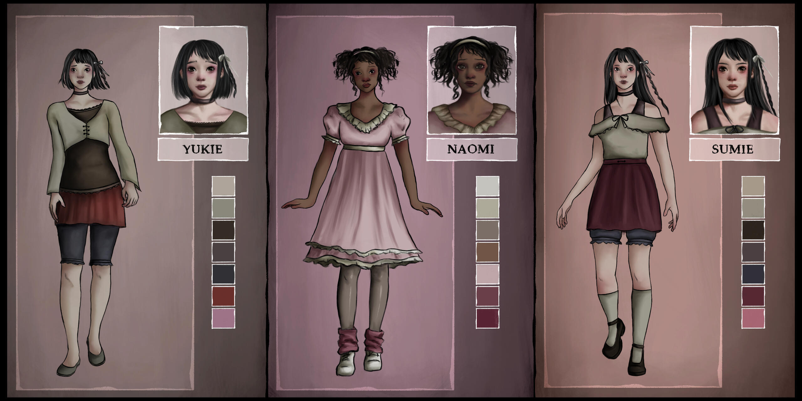Yukie, Naomi, and Sumie || First Designs + Portraits