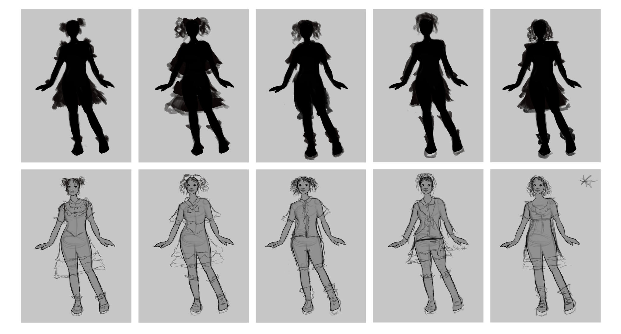 [Naomi] First Design Silhouettes &amp; Early Concepts